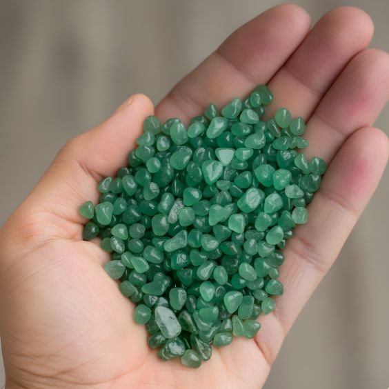 Green Jade Chips Stone